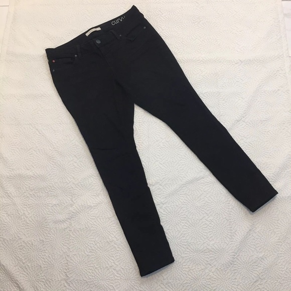 Slink Jeans Denim - Slink Jeans Women Size 14 Curvy Black Skinny High